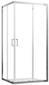 Sprchový kút štvorcový Mika 90x90x190 chróm