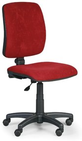 Euroseat Kancelárska stolička TORINO II bez podpierok rúk, červená