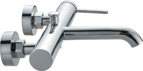 Invena Dropia, nástenná vaňová batéria, chrómová, INV-BW-15-001-J