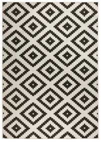 Čierno-krémová vonkajší koberec NORTHRUGS Malta, 200 x 290 cm