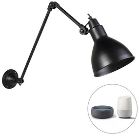 Inteligentná nástenná lampa čierna nastaviteľná vrátane Wifi A60 - Wye