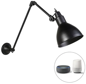 Inteligentná nástenná lampa čierna nastaviteľná vrátane Wifi A60 - Wye