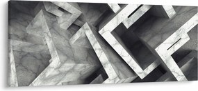 Abstraktný obraz kociek (120x50 cm)