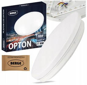 BERGE Prisadený LED stropný panel 18W 1440lm Okrúhly SZ