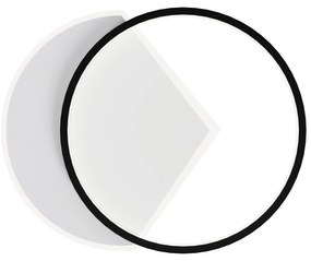 Toolight Toolight, stropné svietidlo 50cm, 30W, 3000K, LHJ076-C, čierna-biela, OSW-50037