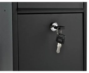 Poštová schránka 21,7x32 cm čierna