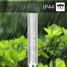 InternetovaZahrada Sada 5 LED solárnych lámp - biela
