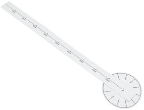 KIK Nástenné interiérové hodiny, samolepiace, čierne, KX7845