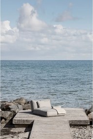 Sivé záhradné ležadlo Blomus Stone, 120 x 190 cm