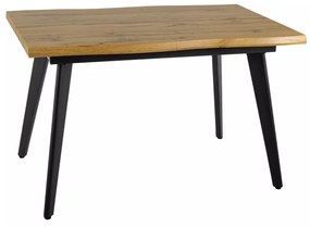 Rozkládací jídelní stůl Fresno 120/180 cm dub artisan/černý
