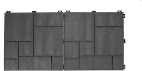 Gumová dlaždica STONE MOSAIC 30 x 30 cm, antracit MHEU5100103