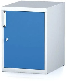 Alfa 3 Závesná dielenská skrinka na náradie k pracovným stolom MECHANIC, 480 x 600 x 662 mm, modré dvere