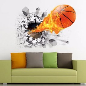 Veselá Stena Samolepka na stenu na stenu Basketbalová lopta