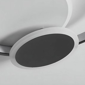 Toolight Toolight, LED stropné svietidlo + diaľkové ovládanie, APP1709-C, čierna, OSW-04038