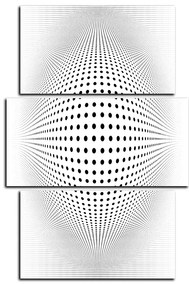 Obraz na plátne - Abstraktná geometrická sfera - obdĺžnik 7218C (105x70 cm)