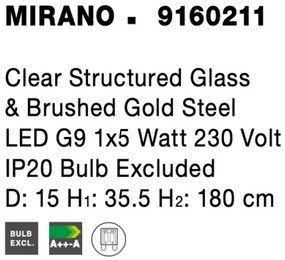 Retro luster Mirano 15 zlaté