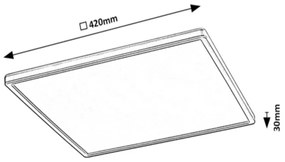 Rabalux 2291 - stmievateľné RGB LED stropné svietidlo RASMUS LED/22W/230V + diaľkové ovládanie