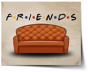 Sablio Plagát Seriál Priatelia FRIENDS Gauč - 60x40 cm