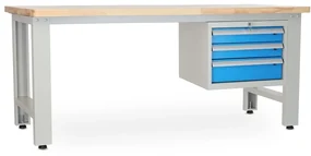 Dielenský stôl Solid OAK-03, 210 cm, závesný box, dub