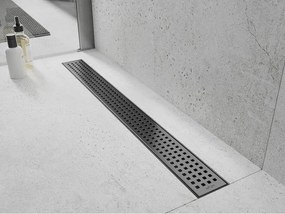 Mexen Flat 360° M08 sprchový žľab 100 cm, brúsený grafit, 1E25100-40