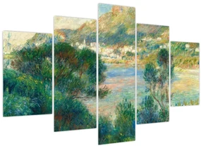 Obraz - Auguste Renoir, View of Monte Carlo from Cap Martin, reprodukcia (150x105 cm)