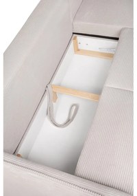 Béžová menčestrová rozkladacia rohová pohovka (pravý roh) Tori – Bonami Selection