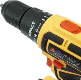 ASIST AKU GANG AE2V20A-201P-BMC Akumulátorová vŕtačka s príklepom 20 V, 2,0 Ah START SET