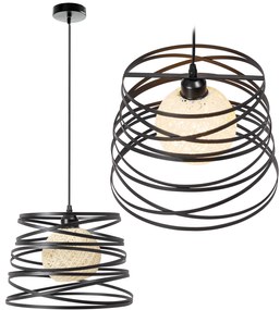 Toolight - Moderné závesné svietidlo 1xE27 181691, čierna, OSW-00109