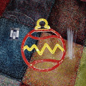 DECOLED Vianočná ozdoba, 30 cm, biela