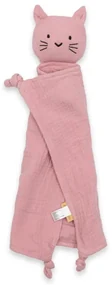 Mušelínový usínáčik Cat pink