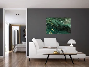 Obraz - Zelený mramor (90x60 cm)