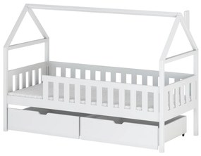 Detská posteľ 80 x 180 Donnira (s roštom) (biela). Vlastná spoľahlivá doprava až k Vám domov. 1040111