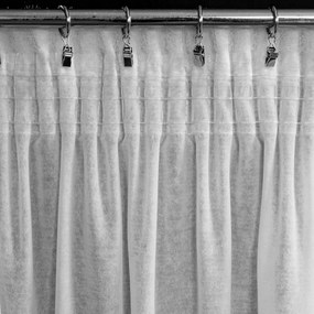 ZÁVES NA PÁSKE AGIS 140X270 CM BIELA