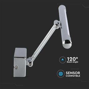 LED Osvetlenie zrkadla LED/9W/230V 3000K 50cm lesklý chróm