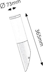 Rabalux BLACK TORCH vonkajšie nástenné svietidlo 8145