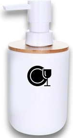 Označto Štítok/nálepka do kúpeľne - Tanier Farba písma: Biela