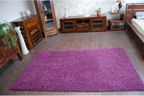 Kusový koberec SHAGGY Izebelie 5 cm fialový