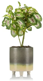KERAMICKÝ KVETINÁČ TRICOLOR1 11,5X10 CM VIACFAREBNÁ
