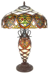 Luxus tiffany vitrážová lampa Ø41*58