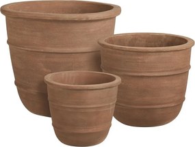 Terakotové kvetináče v súprave 3 ks ø 48 cm Kragholm – House Nordic