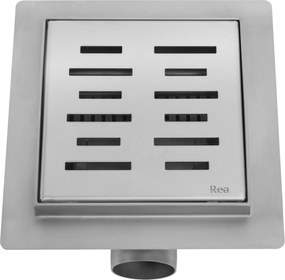 Rea Line, nerezový odtokový žľab 120x120 mm, oceľová, REA-G6204