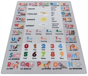 Ayyildiz, Kusový koberec Play 2904 grey, 120x170, viacfarebná, detská izba