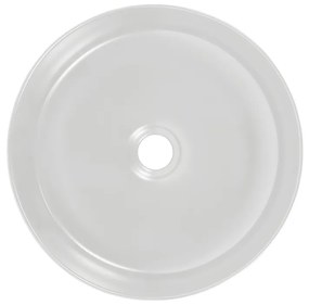 Sada keramického umyvadla s výpustí SIMPLE 36 cm bílé/černé