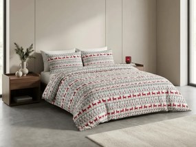 Flanelové obliečky DEER DREAMS biele Rozmer obliečky: 2 ks 70 x 90 cm | 200 x 220 cm