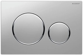 Geberit, GEBERIT SIGMA20 ovládacie tlačidlo, pre 2 množstvá splachovania, chróm mat, 115.882.KN.1