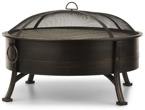 Blumfeldt Catania, ohnisko 2 v 1, Ø 80 cm, lapač iskier, Ø 70 cm gril, oceľ, antický motív