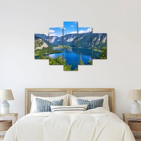 Obraz - Halštatské jazero, Hallstatt, Rakúsko (150x105 cm)