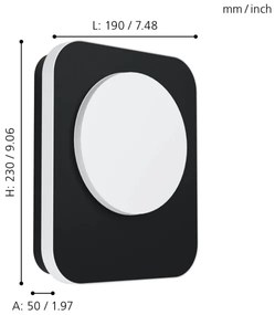 Eglo 99583 - LED Vonkajšie nástenné svietidlo MADRIZ LED/9W/230V IP44
