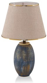 Stolná lampa RAMZES 1xE27/40W/230V krémová/modrá