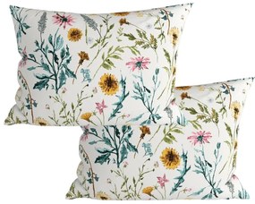 Sada 2 ks dekoračných obliečok na vankúš MEADOW CHARM 50x70 cm, farebná